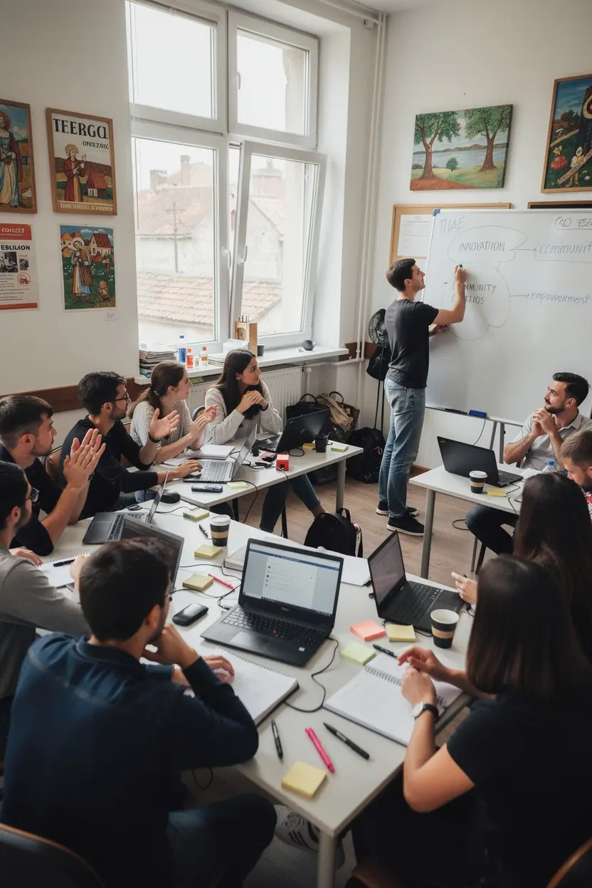 Professional business solutions illustration